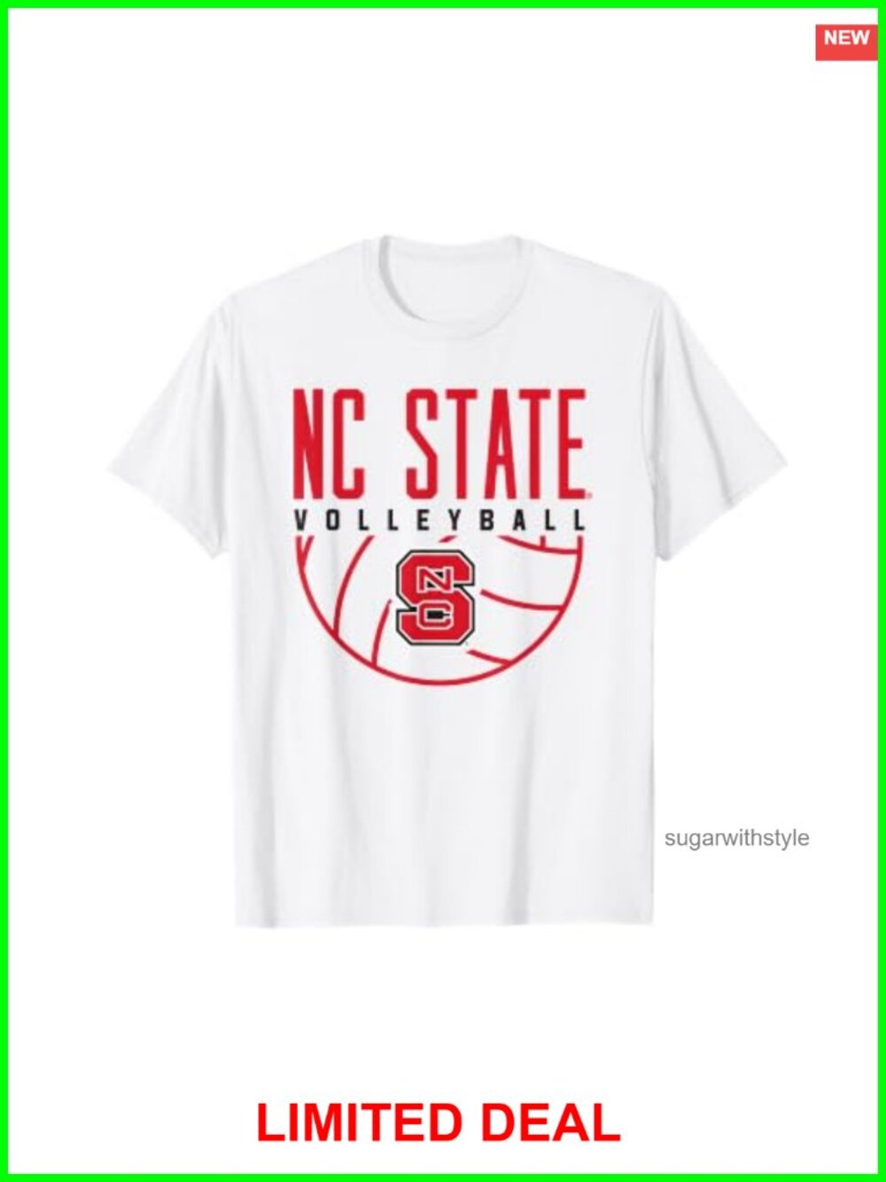 NC State Wolfpack Volleyball Tee NCAA Fan Shirt Short Sleeve